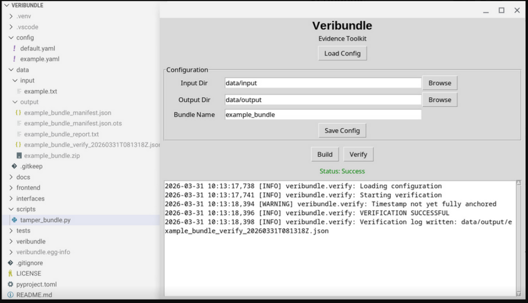 Veribundle preview